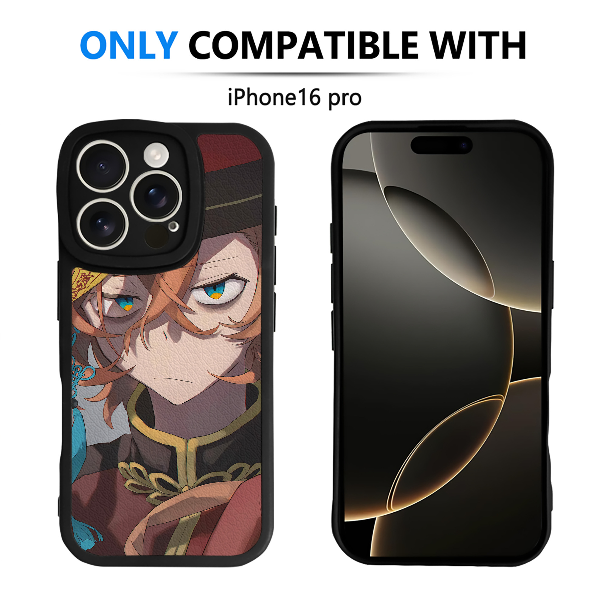 （画像用） 文豪ストレイドッグス Bungo Stray Dogs 【iPhone 16シリーズ対応】シリコンスマホケース（レザー調） 材質：シリコン